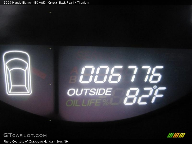 Crystal Black Pearl / Titanium 2009 Honda Element EX AWD