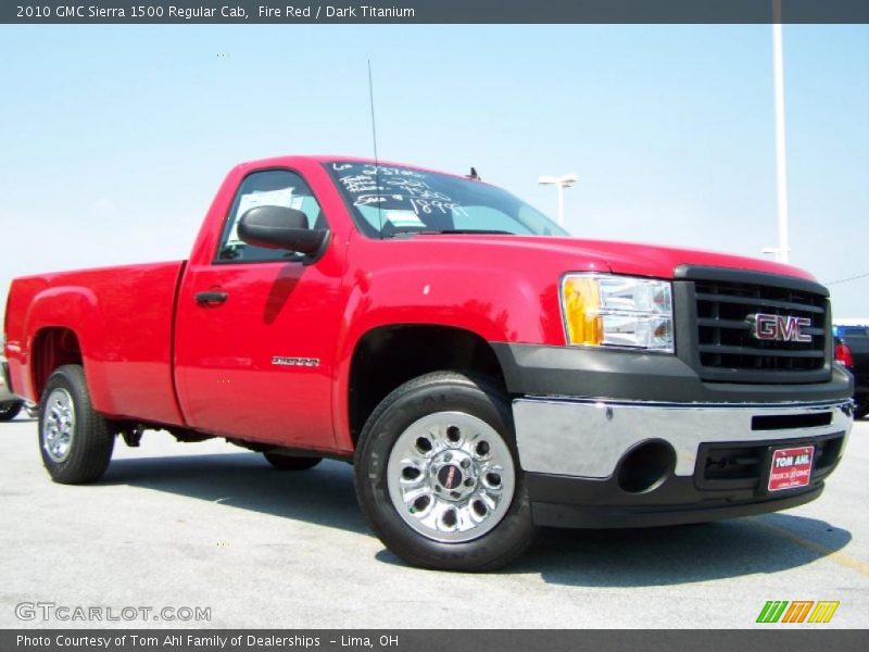 Fire Red / Dark Titanium 2010 GMC Sierra 1500 Regular Cab