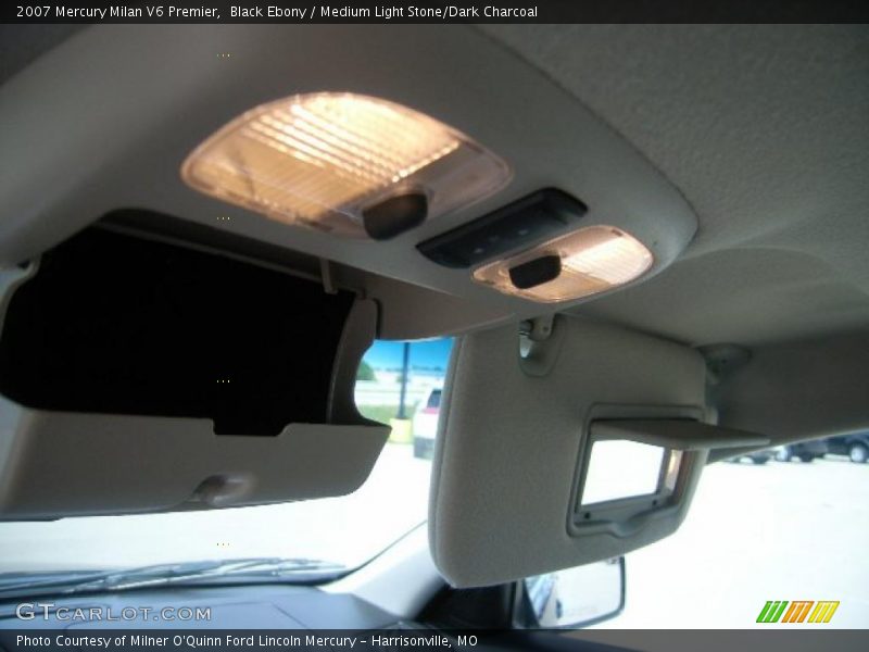 Black Ebony / Medium Light Stone/Dark Charcoal 2007 Mercury Milan V6 Premier