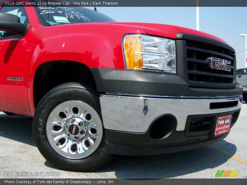 Fire Red / Dark Titanium 2010 GMC Sierra 1500 Regular Cab