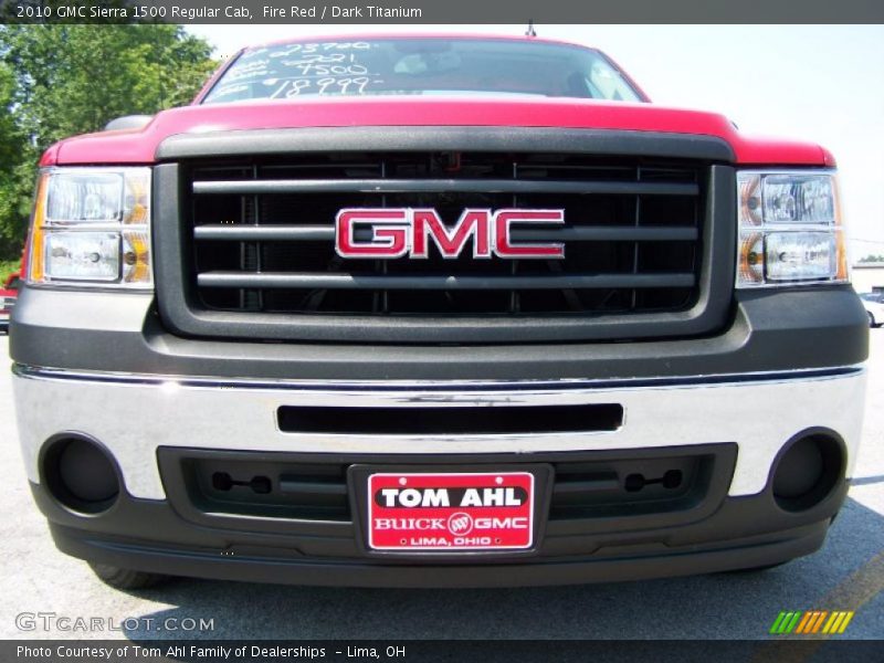 Fire Red / Dark Titanium 2010 GMC Sierra 1500 Regular Cab