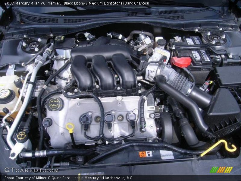 Black Ebony / Medium Light Stone/Dark Charcoal 2007 Mercury Milan V6 Premier