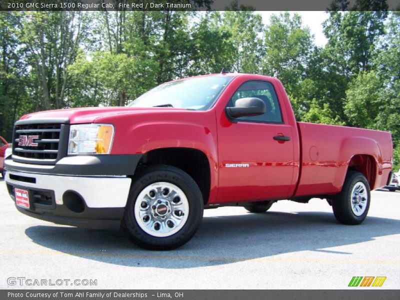 Fire Red / Dark Titanium 2010 GMC Sierra 1500 Regular Cab