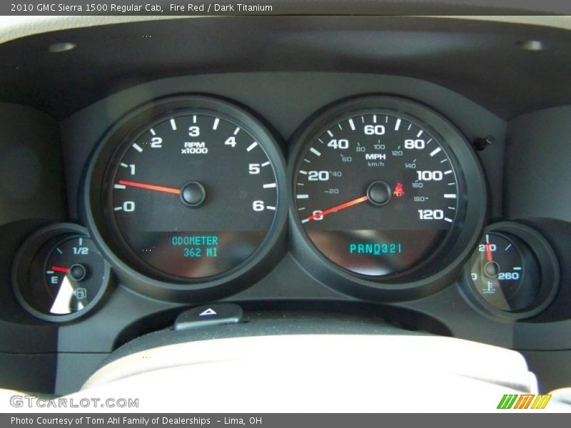 Fire Red / Dark Titanium 2010 GMC Sierra 1500 Regular Cab