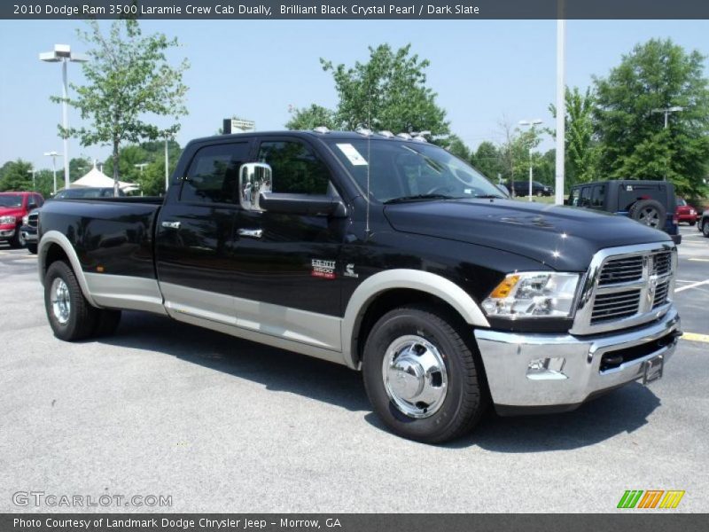 Brilliant Black Crystal Pearl / Dark Slate 2010 Dodge Ram 3500 Laramie Crew Cab Dually