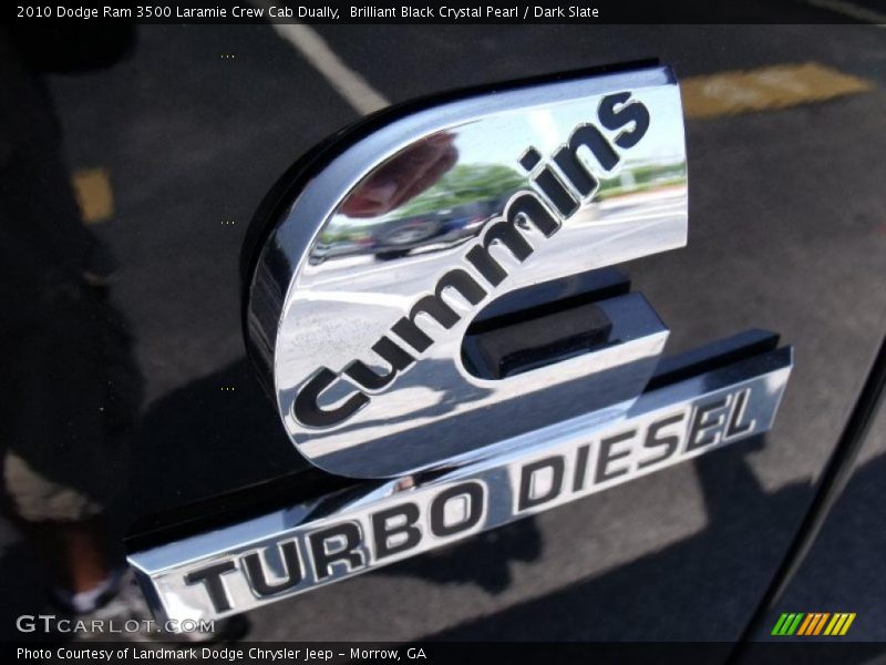 Brilliant Black Crystal Pearl / Dark Slate 2010 Dodge Ram 3500 Laramie Crew Cab Dually
