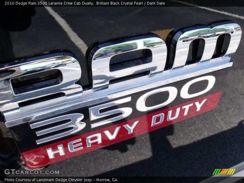 Brilliant Black Crystal Pearl / Dark Slate 2010 Dodge Ram 3500 Laramie Crew Cab Dually
