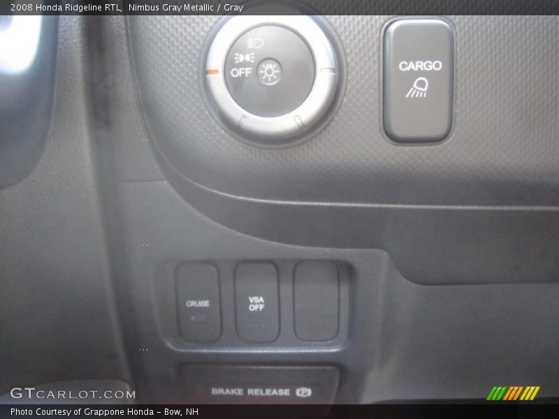 Nimbus Gray Metallic / Gray 2008 Honda Ridgeline RTL