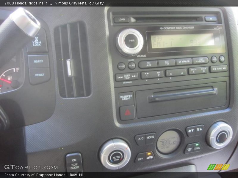 Nimbus Gray Metallic / Gray 2008 Honda Ridgeline RTL