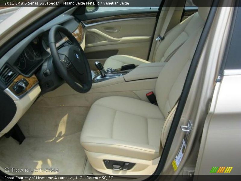 Milano Beige Metallic / Venetian Beige 2011 BMW 5 Series 535i Sedan