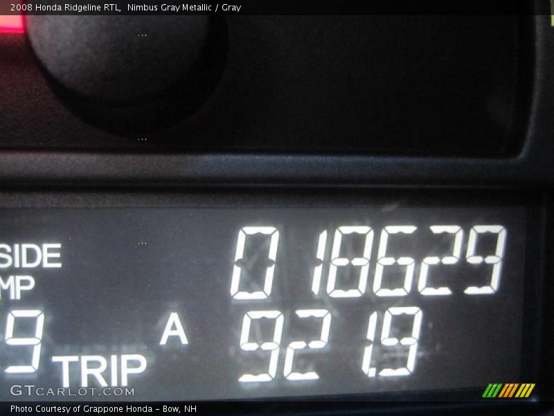 Nimbus Gray Metallic / Gray 2008 Honda Ridgeline RTL