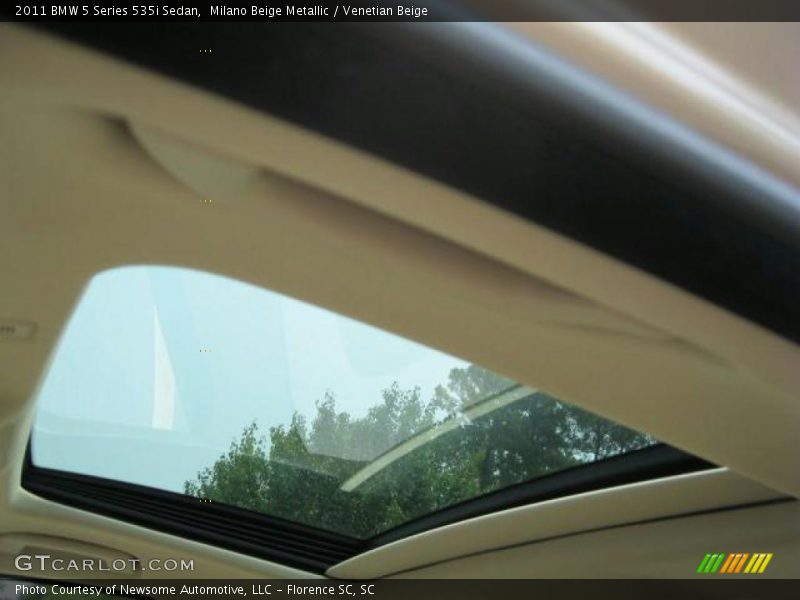 Milano Beige Metallic / Venetian Beige 2011 BMW 5 Series 535i Sedan