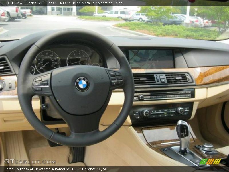 Milano Beige Metallic / Venetian Beige 2011 BMW 5 Series 535i Sedan