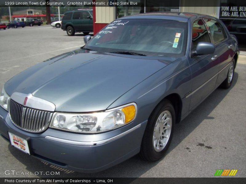 Graphite Blue Metallic / Deep Slate Blue 1999 Lincoln Town Car Signature