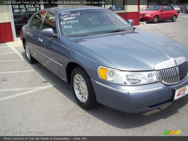 Graphite Blue Metallic / Deep Slate Blue 1999 Lincoln Town Car Signature
