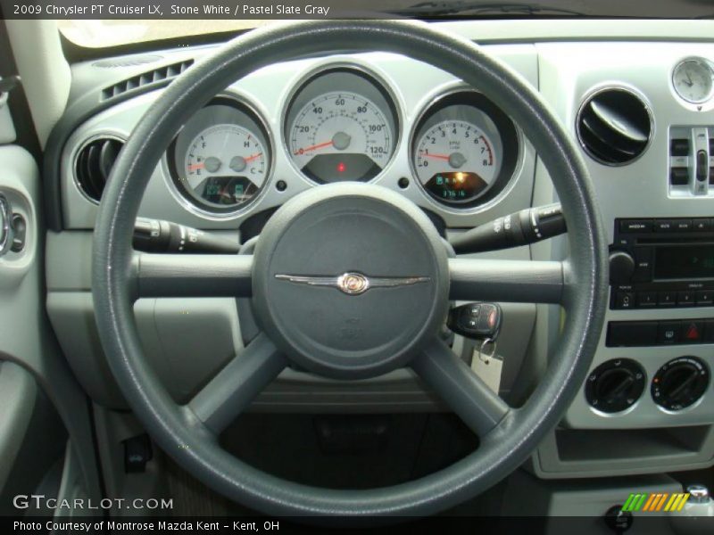 Stone White / Pastel Slate Gray 2009 Chrysler PT Cruiser LX
