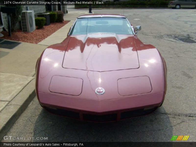 Medium Red Metallic / Black 1974 Chevrolet Corvette Stingray Coupe