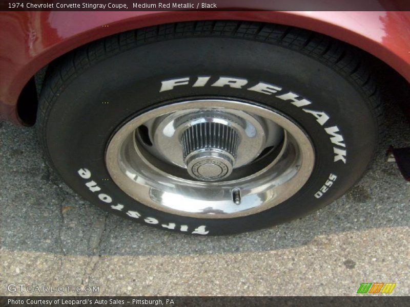 Medium Red Metallic / Black 1974 Chevrolet Corvette Stingray Coupe