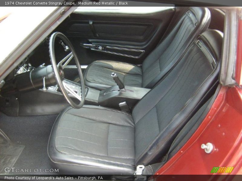 Medium Red Metallic / Black 1974 Chevrolet Corvette Stingray Coupe