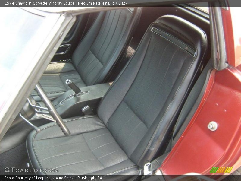 Medium Red Metallic / Black 1974 Chevrolet Corvette Stingray Coupe