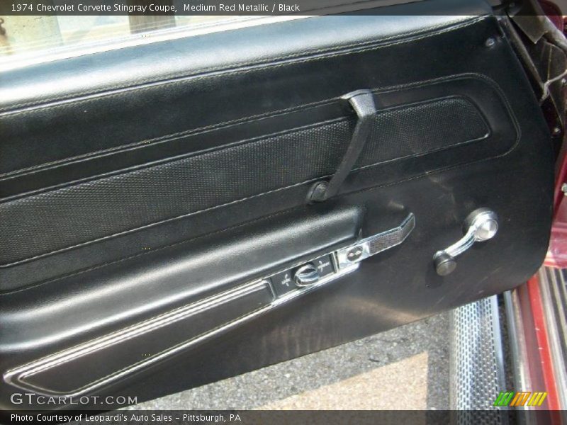 Medium Red Metallic / Black 1974 Chevrolet Corvette Stingray Coupe