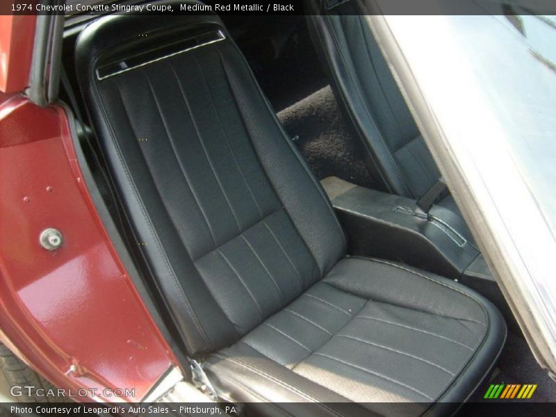Medium Red Metallic / Black 1974 Chevrolet Corvette Stingray Coupe