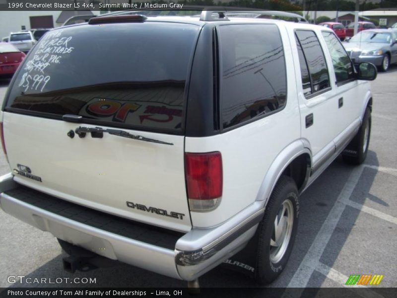 Summit White / Medium Gray 1996 Chevrolet Blazer LS 4x4