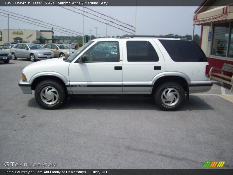 Summit White / Medium Gray 1996 Chevrolet Blazer LS 4x4