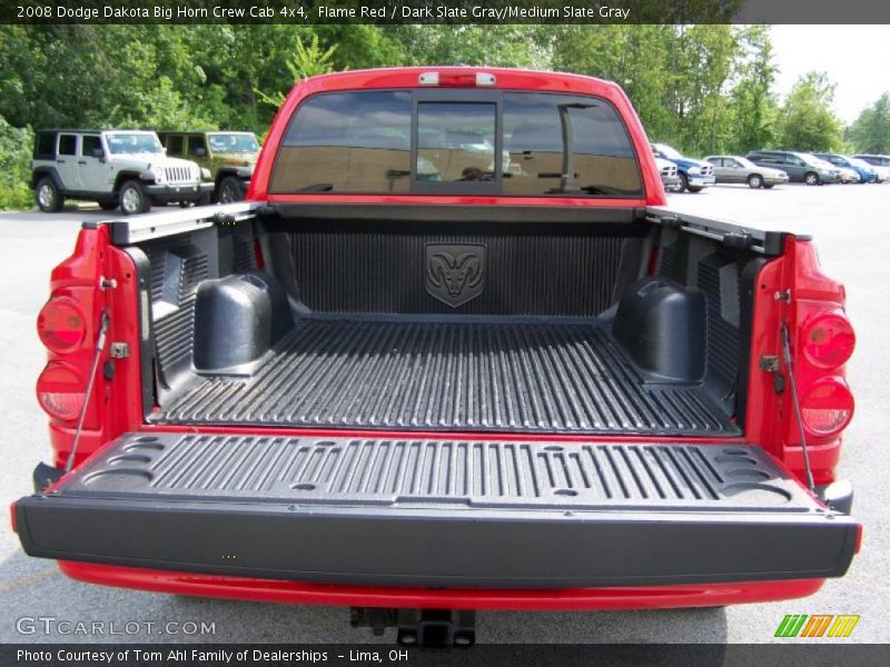 Flame Red / Dark Slate Gray/Medium Slate Gray 2008 Dodge Dakota Big Horn Crew Cab 4x4