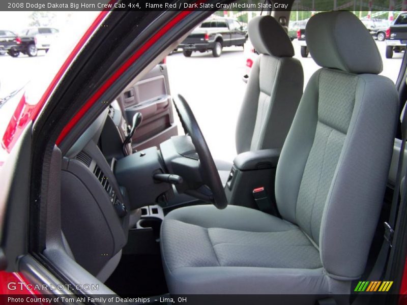 Flame Red / Dark Slate Gray/Medium Slate Gray 2008 Dodge Dakota Big Horn Crew Cab 4x4