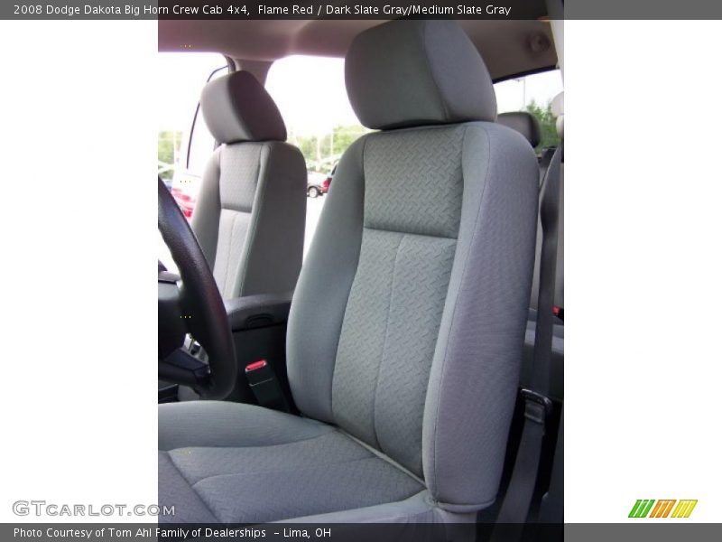 Flame Red / Dark Slate Gray/Medium Slate Gray 2008 Dodge Dakota Big Horn Crew Cab 4x4