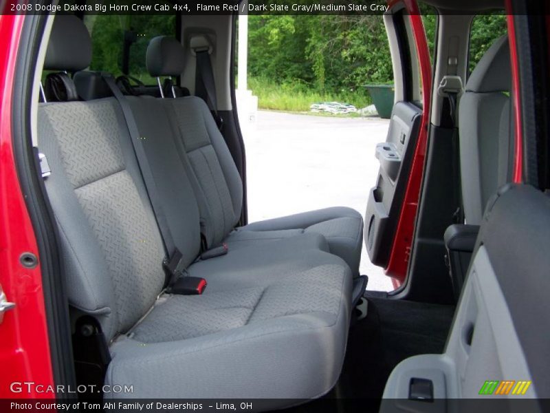 Flame Red / Dark Slate Gray/Medium Slate Gray 2008 Dodge Dakota Big Horn Crew Cab 4x4