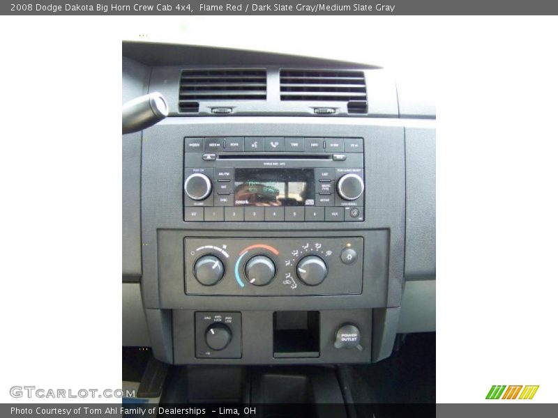 Flame Red / Dark Slate Gray/Medium Slate Gray 2008 Dodge Dakota Big Horn Crew Cab 4x4