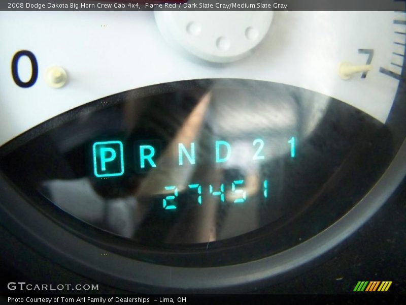 Flame Red / Dark Slate Gray/Medium Slate Gray 2008 Dodge Dakota Big Horn Crew Cab 4x4
