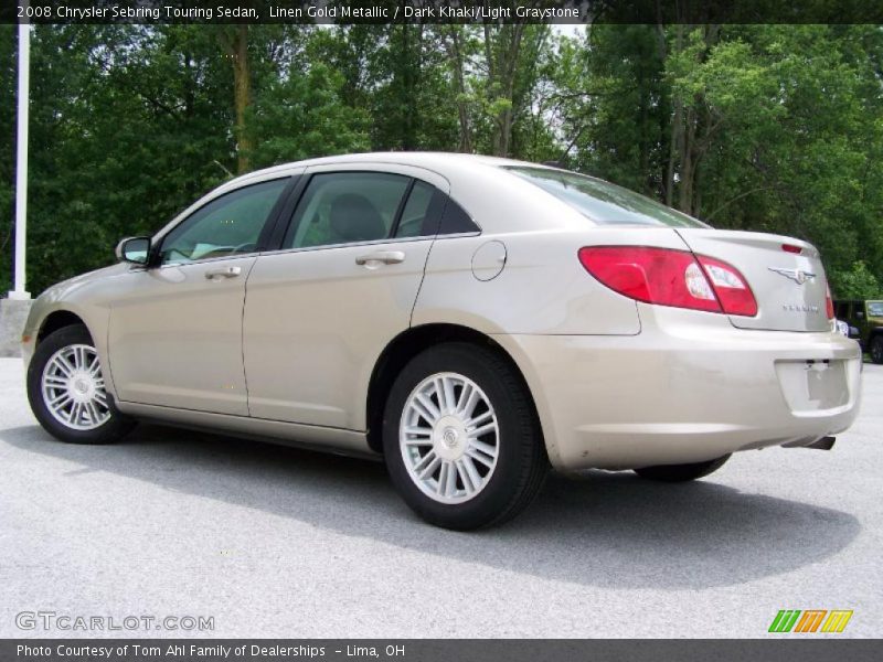 Linen Gold Metallic / Dark Khaki/Light Graystone 2008 Chrysler Sebring Touring Sedan