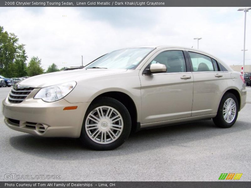 Linen Gold Metallic / Dark Khaki/Light Graystone 2008 Chrysler Sebring Touring Sedan