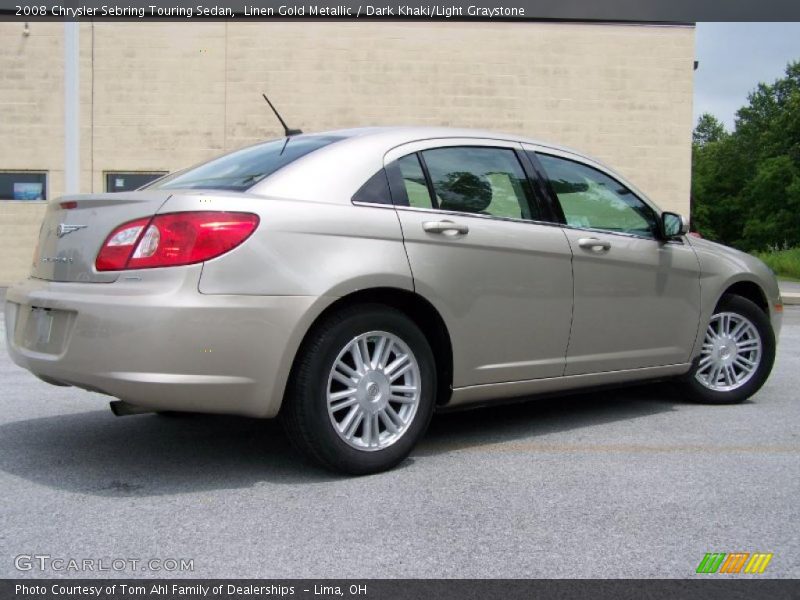 Linen Gold Metallic / Dark Khaki/Light Graystone 2008 Chrysler Sebring Touring Sedan