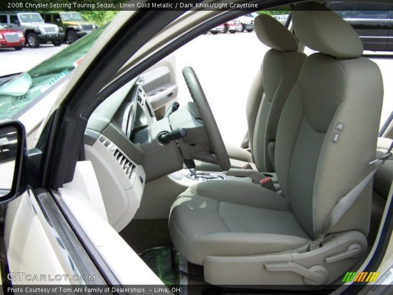 Linen Gold Metallic / Dark Khaki/Light Graystone 2008 Chrysler Sebring Touring Sedan