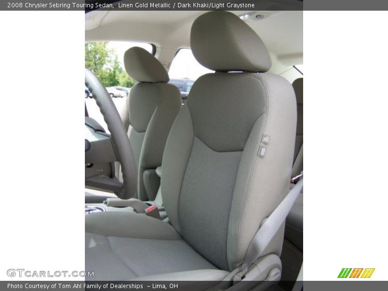 Linen Gold Metallic / Dark Khaki/Light Graystone 2008 Chrysler Sebring Touring Sedan