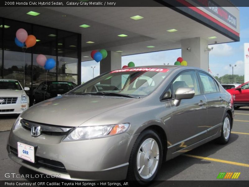 Galaxy Gray Metallic / Ivory 2008 Honda Civic Hybrid Sedan