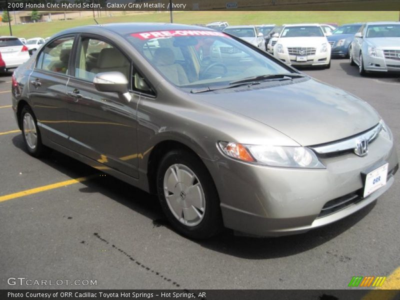 Galaxy Gray Metallic / Ivory 2008 Honda Civic Hybrid Sedan