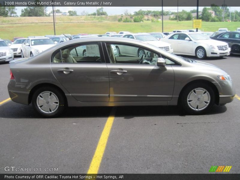 Galaxy Gray Metallic / Ivory 2008 Honda Civic Hybrid Sedan