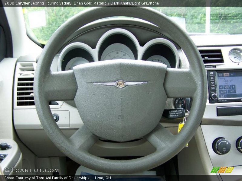 Linen Gold Metallic / Dark Khaki/Light Graystone 2008 Chrysler Sebring Touring Sedan