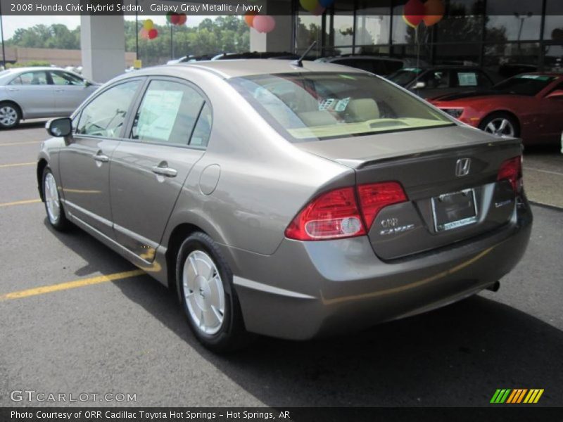 Galaxy Gray Metallic / Ivory 2008 Honda Civic Hybrid Sedan
