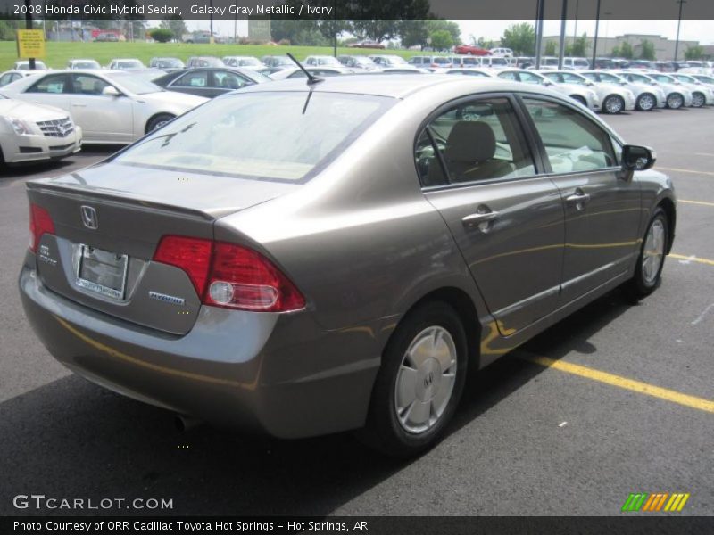 Galaxy Gray Metallic / Ivory 2008 Honda Civic Hybrid Sedan
