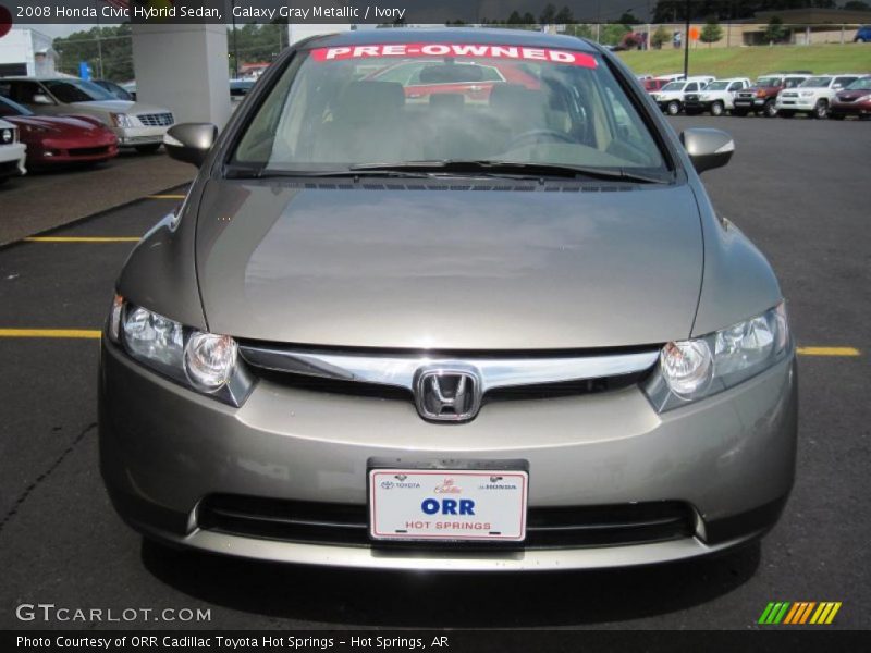 Galaxy Gray Metallic / Ivory 2008 Honda Civic Hybrid Sedan