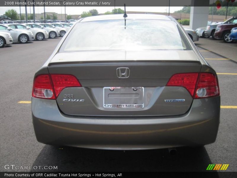 Galaxy Gray Metallic / Ivory 2008 Honda Civic Hybrid Sedan