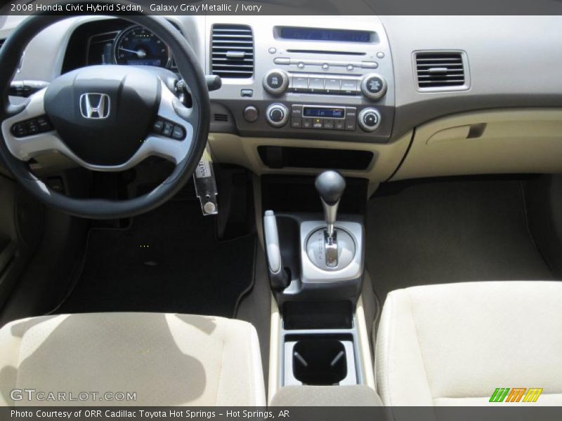 Galaxy Gray Metallic / Ivory 2008 Honda Civic Hybrid Sedan
