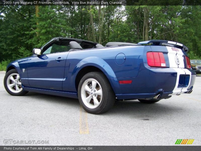 Vista Blue Metallic / Dark Charcoal 2009 Ford Mustang GT Premium Convertible