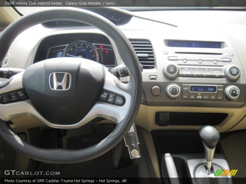 Galaxy Gray Metallic / Ivory 2008 Honda Civic Hybrid Sedan